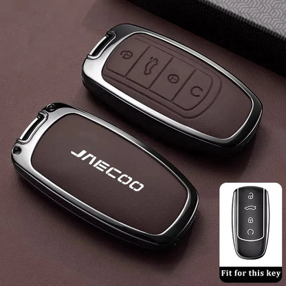 Car Key Case for Chery Jaecoo J7 7 PHEV J5 5 EV 2025 J8 8 2026 Keychain Remote Cover Shell Housing Ring Holder Fob Accessories