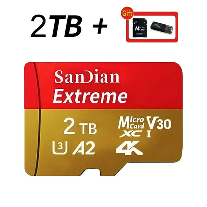 128GB Micro TF SD Card Portable Storage Card for Smartphone Tablet Camera