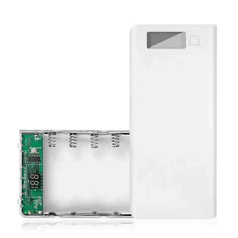 8×18650 Battery Box LED Power Bank Shell Case Dual USB Charging Storage Box Portable Battery Holder Mobile Phone Charger Case