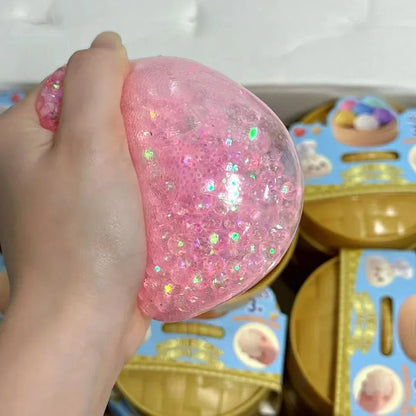 Dumpling Pressure Dumpling Squishies Cute Colorful Bun Toy Slow Rising Stress Relief Fidget Toy for Kids Adults Anti-Anxiety Gif