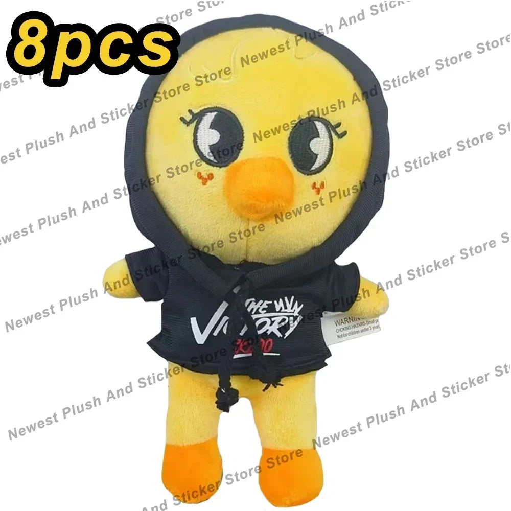 20cm 8pcs/Set Plush Toy Kawaii Skzoo Stray kids Plush Cartoon Stuffed Animal Doll Kawaii Companion Toys Room Decor Gift