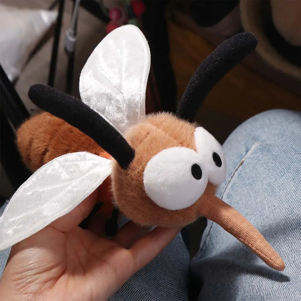 Stuffed Animal Mosquito Plushie Home Decoration Funny Insect Mosquito Insect Toy 25CM Cartoon Stuffed Mosquito For Children