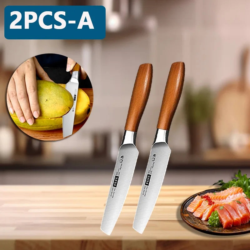 WXCOO Fruit Slicing Knife For Household Ultra Sharp Chef Knife Stainless Steel Kitchen Accessories 4.7 Inch Kitchen Knife