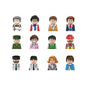 City Career 3D Building Block Dolls Toys Cartoon Character Models Mini Action Figures Educational Toys Children's Gifts