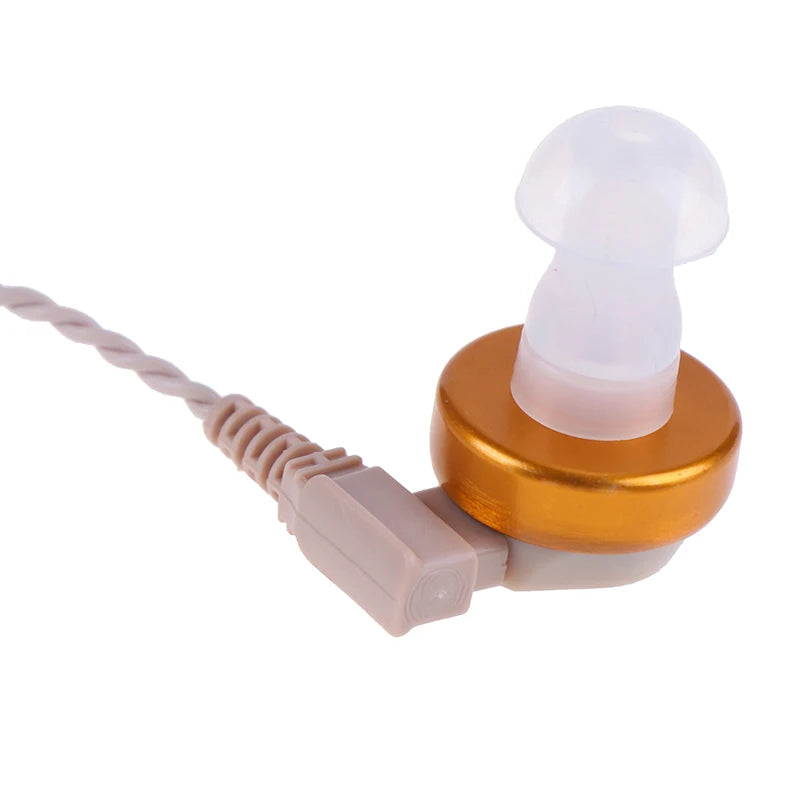 【B】Hearing Aid Unilateral Cord Wire+BTE Hearing Aid Receiver Amplifier Speaker