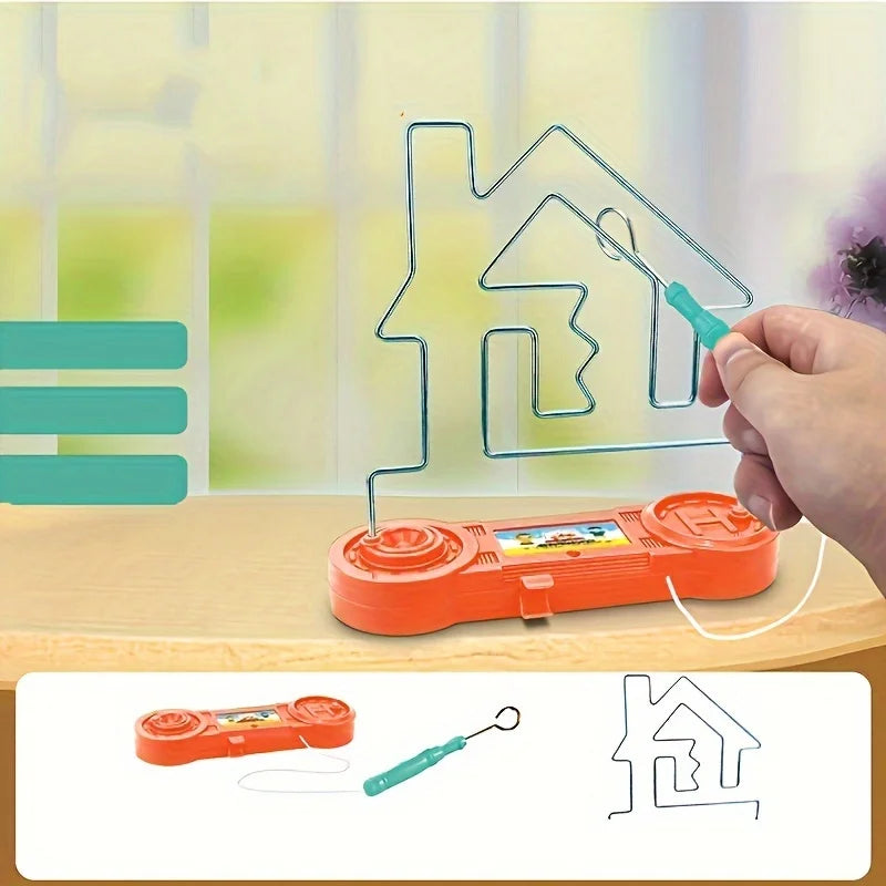 Electric Touch Maze Game, Electric Shock Toy, Brightly Colored Plastic and Metal, Competitive Touch Maze Party Fun Game