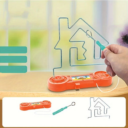 Electric Touch Maze Game, Electric Shock Toy, Brightly Colored Plastic and Metal, Competitive Touch Maze Party Fun Game