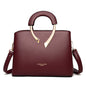 GENUINE VANDERWAH High Quality Leather Casual Tote Luxury Handbags Women Bags Designer Shoulder Crossbody Bags for Women 2024