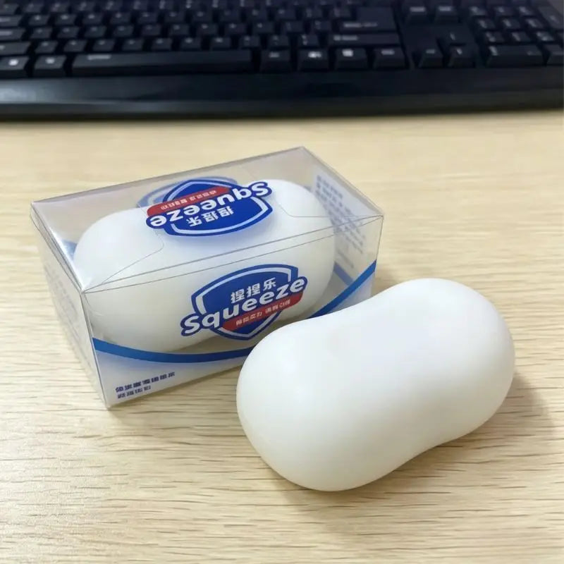 Simulation Soap Squeeze Tab Soft Toy, Safe and Healthy, Food-Grade Silicone Material, Squeeze Toy, Soft and Soothing, Slow Toy