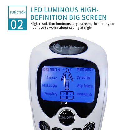 Electric Tens Unit Massager Muscle Digital Massage Electric Body LCD Display Machine Meridian Physiotherapy Digital Massage Tool