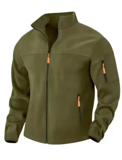 Men's hoodie autumn and winter 2026 new item fleece outdoor warm fleece jacket casual sports trend top