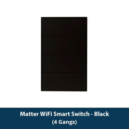 Zemismart Matter WiFi 1 2 3 4 6 Gangs Smart Wall Light Switch Neutral Required with Big Button SmartThings App Homekit Control