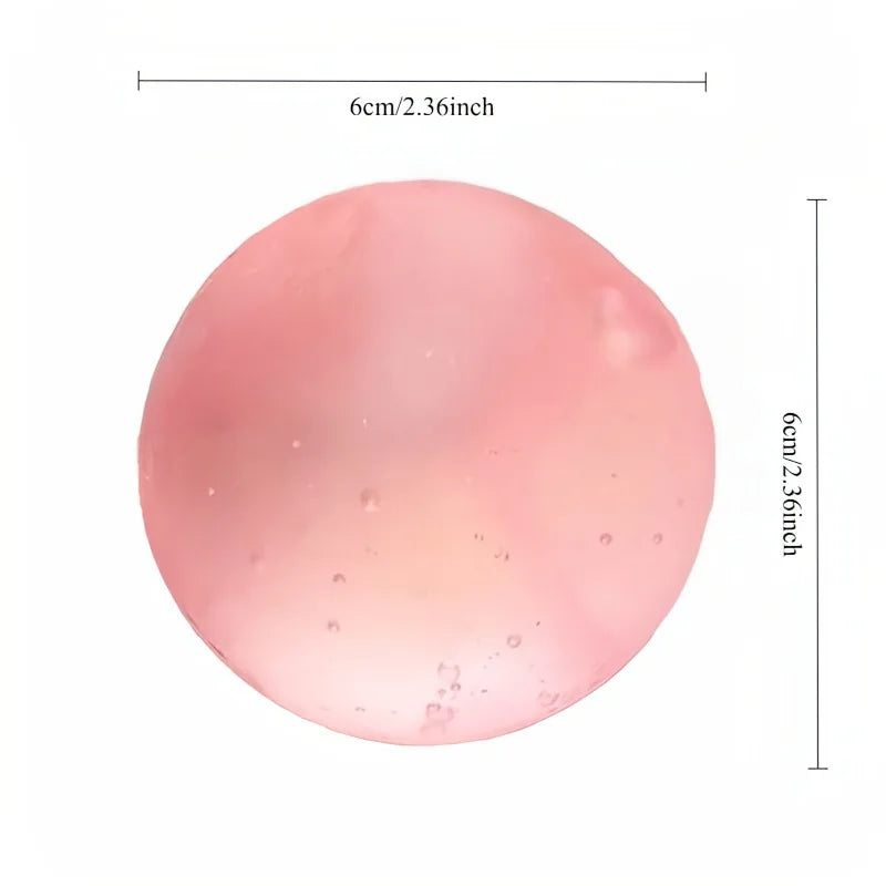 Pink Maltose Squishy Toys Mochi Anti Stress Sensory Fidget Toy Soft Simulated Transparent Maltose Slow-rebound Decompression Toy