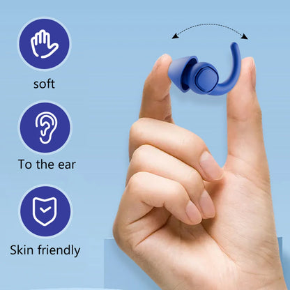 Soft Silicone Sleeping Ear Plugs Sound Insulation Ear Protection Earplugs Anti-Noise Plugs for Travel Silicone Noise Reduction