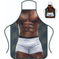 Funny Creative Personalized Muscle Men's Apron Household High-value Overalls Apron