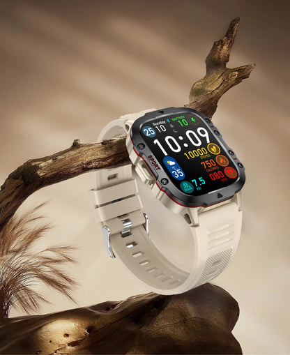 LIGE Outdoor Men's Sports Smart Watch 2.01 inch HD Screen Fitness Monitor Bluetooth Call Smartwatch For Men Women Holiday Gifts