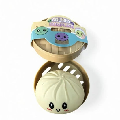 1-12Pcs Glitter Dumpling Glitter Dumpling Squishy with Box Dumplings Sensory Squeeze Toy for Stress Relief Birthday Gift