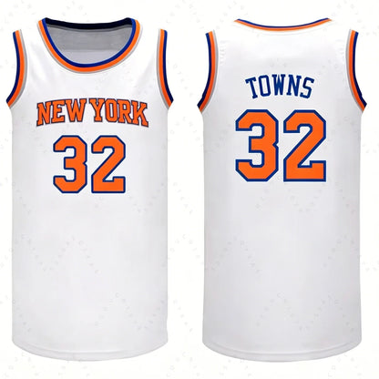 2026–27 New York Jersey Finals Champions Style Brunson #11 Towns #32 Bridges #25 Anunoby #8 Hart #3 Baksetball Jersey Fans Tops