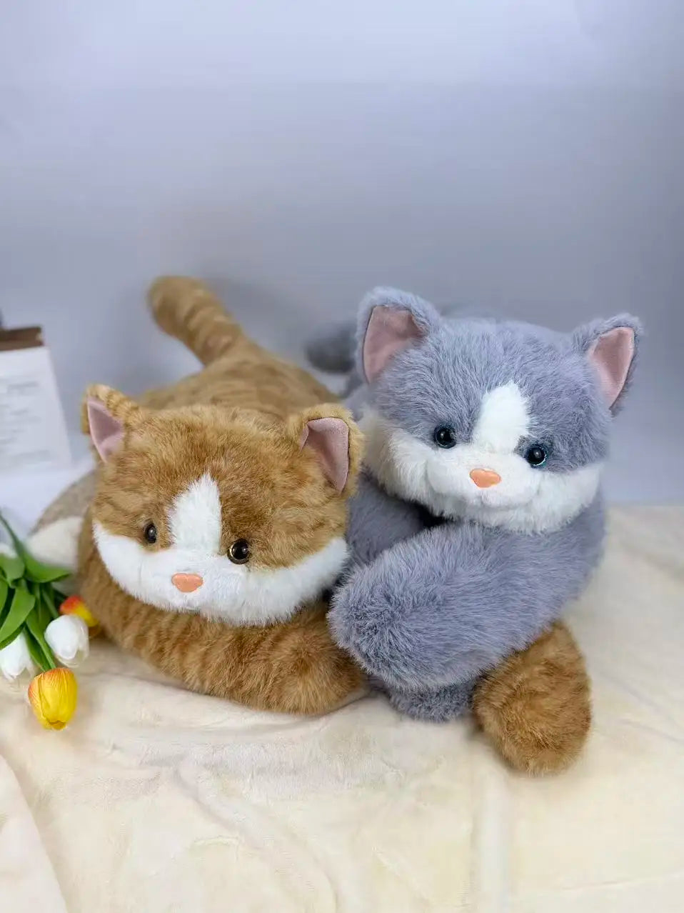 50/60/65cm Long Arm Stuffed Animal Arm Weighted Soft Plush Pillow Raccoon Koala Bear Sloth  Dinosaur Gift for Boys and Girls