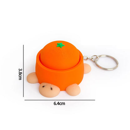 Turtle Keycap Keychain Cartoon Animals Keyboard Clicker Fidgets Click Anti-stress Pendant Charms Keyrings Birthday Gifts 키캡