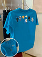 Cartoons Cats Prints T-Shirts Summer Womens Cotton T Shirts Basic O-Neck Oversized Short Sleeve Tops Casual Street Woman Clothes
