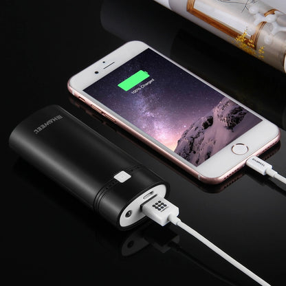 HAWEEL DIY 2x 18650 Battery (Not Included) 5600mAh Power Bank Shell Box with USB Output & Indicator Charging Box for Smartphone