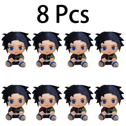 20cm Hot Japan Demon Slayer Plush Dolls Lovely Anime Kimetsu No Yaiba Kamado Tanjirou Nezuko Zenitsu Kyoujurou Toys Kids Gifts