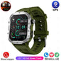 2026 Military Outdoor Smart Watch Men's GPS Flashlight Bluetooth Call 2.01" AMOLED Screen 3ATM Waterproof Sports Smartwatch Hw12