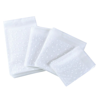 100pcs Plastic Transparent Cellophane Bags Polka Dot Candy Cookie Gift Bag Self Adhesive Candy Bags for Wedding Birthday Party