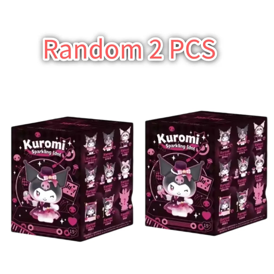 Sanrio Kuromi Sparkling Idol Series Cartoon Blind Box Toy Creative Personalized Desktop Ornaments Statue Model Surprise Gift Box