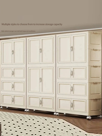 Home Use Baby Closet Easy Assembly Bedroom Storage Cabinet Thickened Children's Clothes Organizer Infant Wardrobe