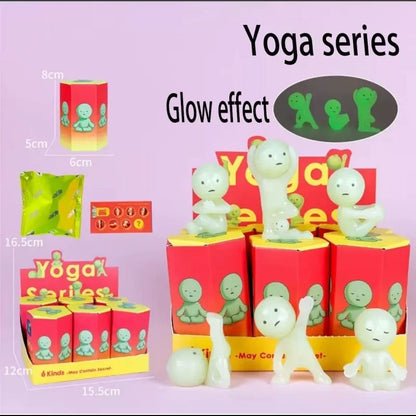 Noctilucent  Blind Box Brick Moving Bedroom Fitness Trend Toy Collectibles Blind Box Figure Doll Model Decoration Gifts