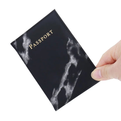 Fashion Marble Passport Holder Case Travel Accessories ID Cover Women Men Bank Card Passport Covers Business Wallet Case Pouch
