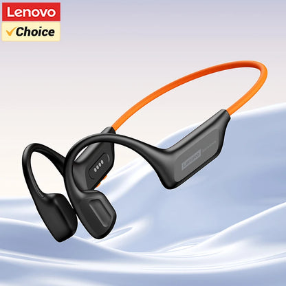 Lenovo S106 IPX8 Waterproof Bone Conduction Earphone Bluetooth 6.0 Headphone MP3 Built-in 32GB Memory Wireless Sport Headset Mic