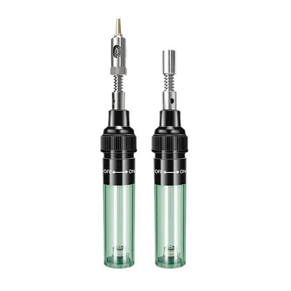 Portable Soldering Iron Kit 1300 Celsius Welding Pen Burner Blow Torch Gas Soldering Iron Cordless Butane Tip Tool