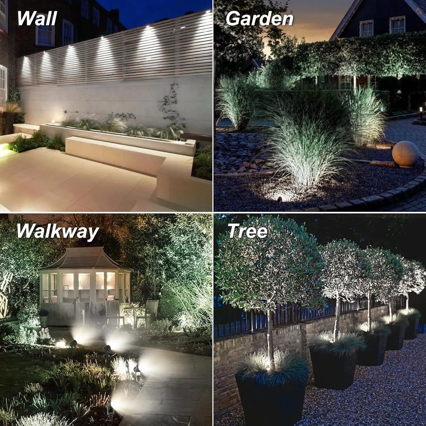 1/2/4/6 LEDS Solar Spotlight Outdoor Garden Wall Lamp for Tree Street Decor IP65 Waterproof LED Landscape Countyard Solar Light