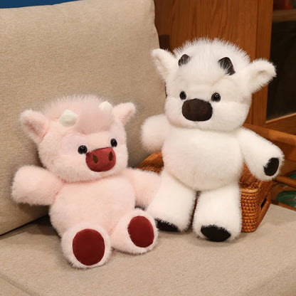 Creative Run Fast Series Plush Toys Cartoon Stuffed Animal Soft Cute West Highland calf Babys Appease Doll Pendat for Kid Gifts