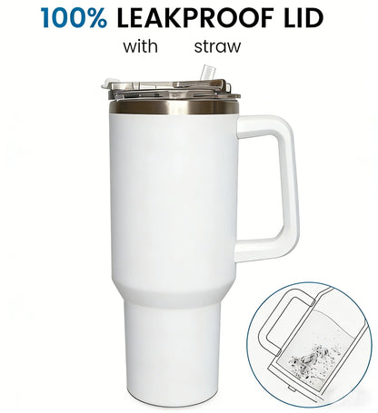 Custom Water Bottle Outdoor Thermos Portable 304 Stainless Steel Coffee Thermal Mug with Straw Tumbler Vacuum Flasks Cold & Hot