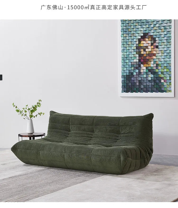 Ins Wind Caterpillar Fabric Sofa Chair Lazy Can Lie Down Living Room Bedroom Lazy Sofa Internet Celebrity Single Sofa