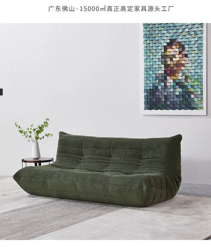 Ins Wind Caterpillar Fabric Sofa Chair Lazy Can Lie Down Living Room Bedroom Lazy Sofa Internet Celebrity Single Sofa