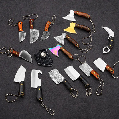 EDC Mini Knife Sharp Mini Kitchen Knife Gift Carry Pocket Knives Unboxing Tool Portable Paper Cutting EDC Fixed Keychain Knife