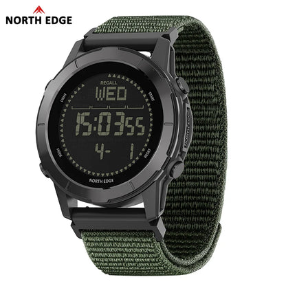 NORTH EDGE 2026 LITECORE Men's Digital Watch Sports Super Light Outdoor Compass Pedometer Waterproof 50M Electronics Wristwatch