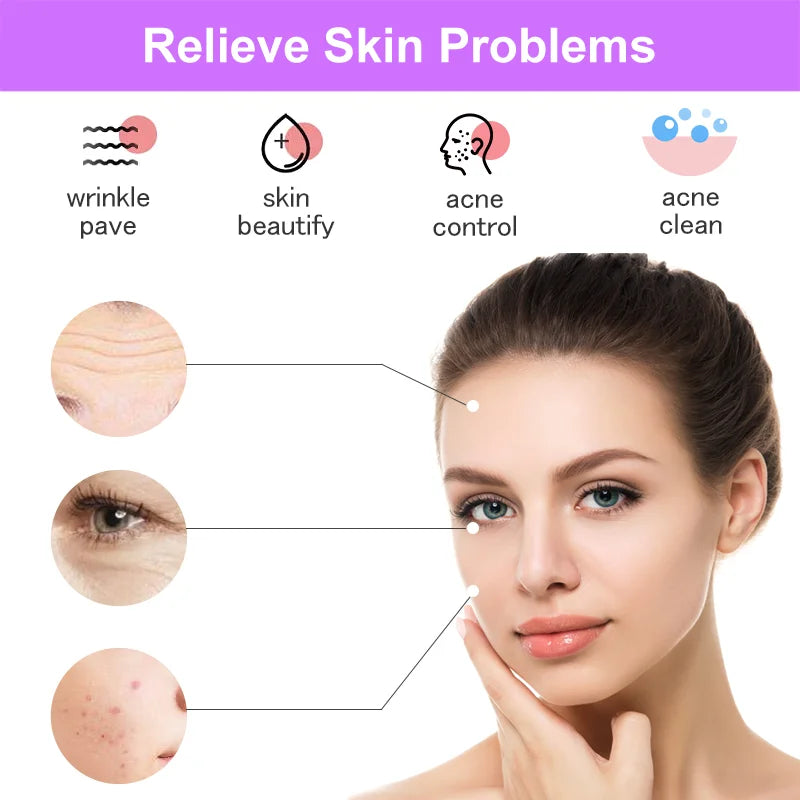 Replace HF Wand Spiral Electrode Glass Tube Argon Violet Ray Neon Acne Skin Care Face Body Massage