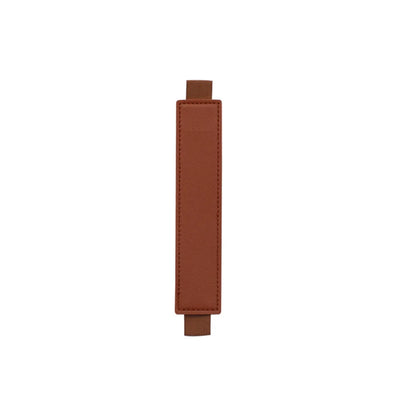 Pu Leather Pen Bag Elastic Buckle Book Notebook Fashion School Pen Case for Office Meeting Easy Carry Office Student Stationery
