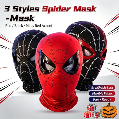 In Stock Miles Spider-Man 1:1 Scale Electronic Mask With Moving Glowing Eyes Ring Control Cosplay Toy Gift For Boys Gift