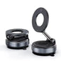 Rotating Folding Magnetic Phone Holder Vacuum Suction Mag Stand for Car Navigation Gym Kitchen - Universal GPS Streaming Bracket