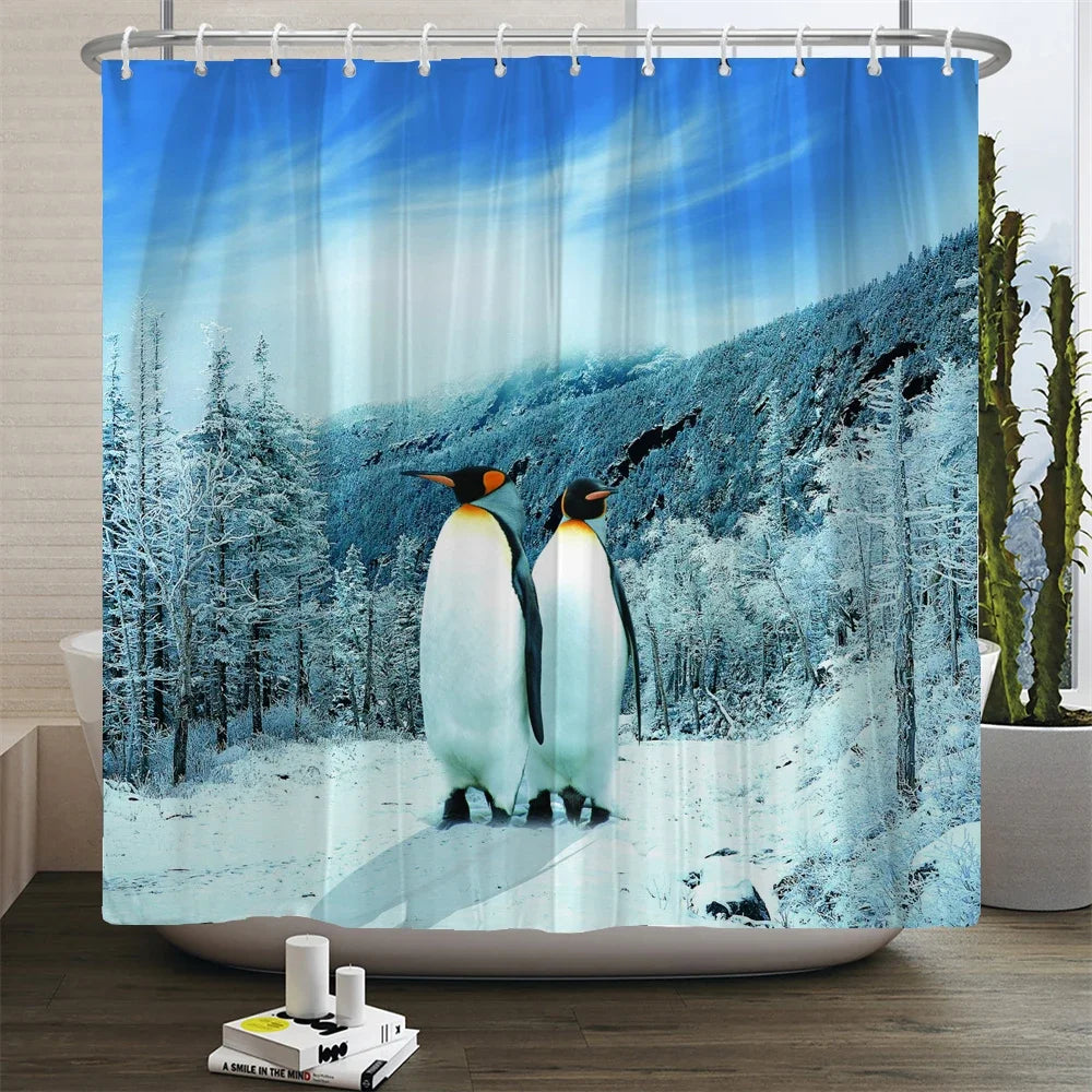 Cat shower curtains bathroom shower curtain Cute 3D fabric shower curtain with hooks funny waterproof shower curtain or Mat