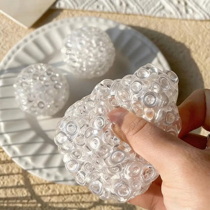 Ice Bead Squishy Balls Super Soft Mochi Fidget Toy Slow Rebound Texture for Anxiety Relief & Relaxation Squeezing Soothing Toy