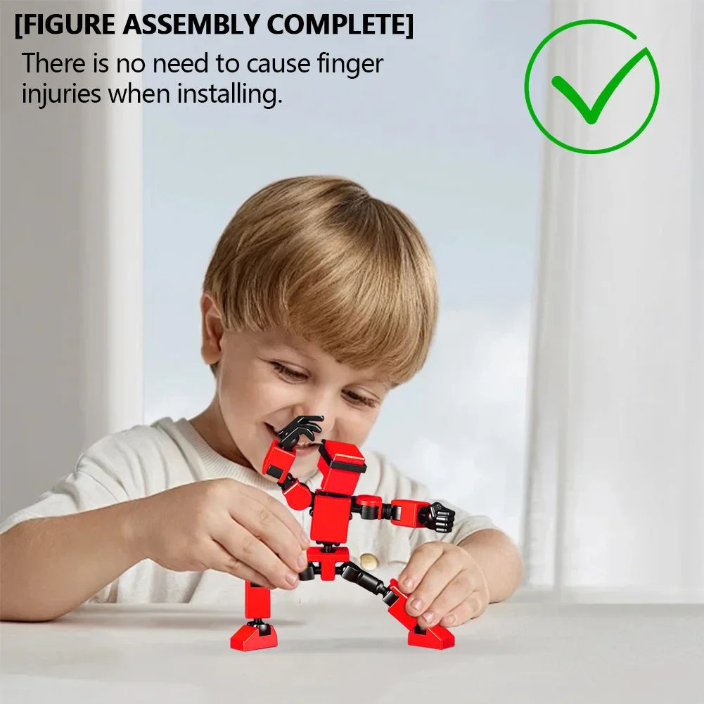 13 Action Figures Toys with Multiple Accessories Mini Action Figure Dummy Robot Assembly Completed Home Desk Decoration