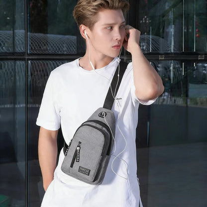 Multifunctional Outdoor Travel and Work Shoulder Bag - Unisex Casual Messenger Bag, Men's Chest Bag